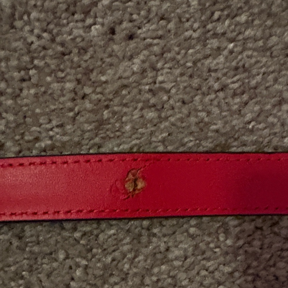 Christian Louboutin Red and Black Small Dog Collar with Packaging. - Picture 6 of 9